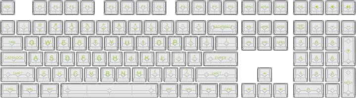 Produktbild Akko ASA Clear Printed Keycap