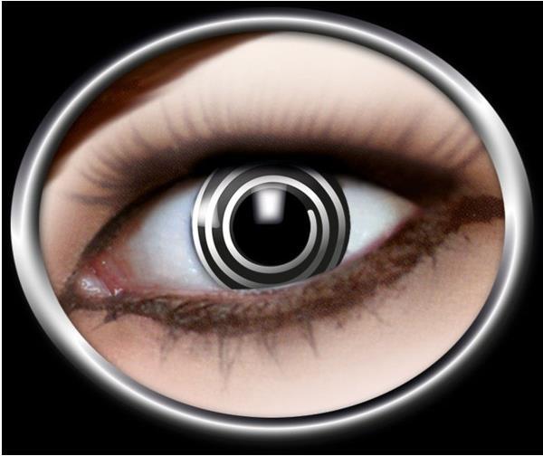 Actual product image Contact lenses black spiral (Black)