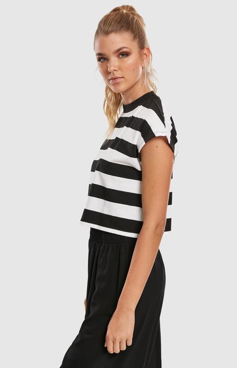 Image du produit Urban Classics Ladies Stripe Short Tee (XS)