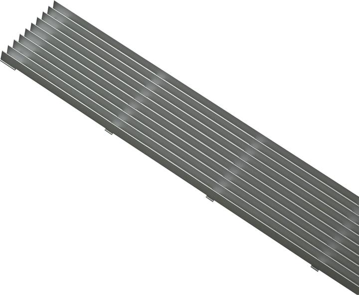 Produktbild Schüco Lüftungsgitter Lamellen 480 x 84 mm Aluminium natur eloxiert