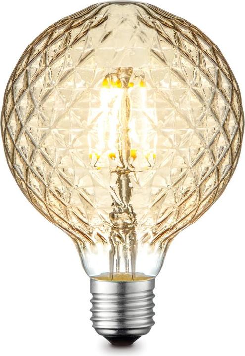 Globo LED Leuchtmittel Glas Amber, 1xe27 LED (E27, 4 W, 5 x, F)
