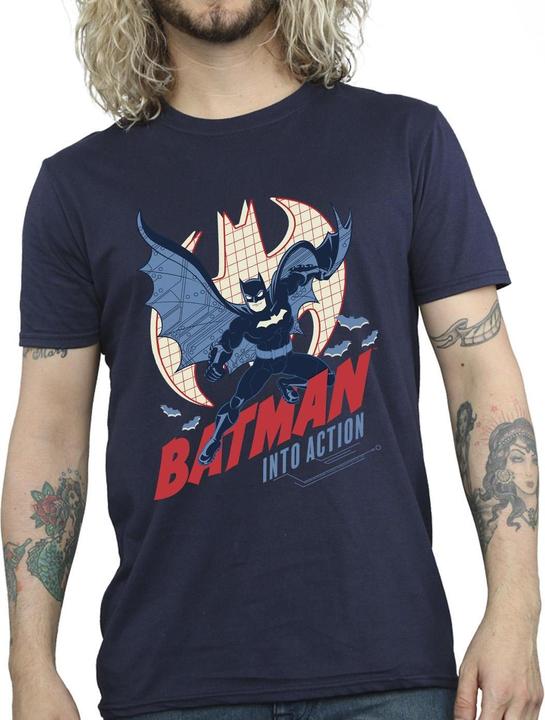 Immagine prodotto Batman Into Action Maglietta Uomo (4XL)
