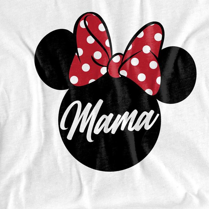 Actual product image Disney Unisex Adult Mama In Ears Minnie Mouse Mothers Day T-Shirt (M)