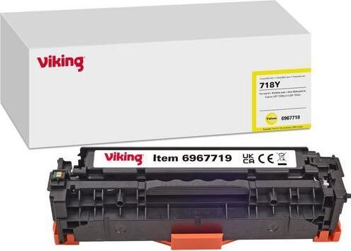 Image du produit Viking Cartouche de toner Compatible Canon 718Y Jaune (M)