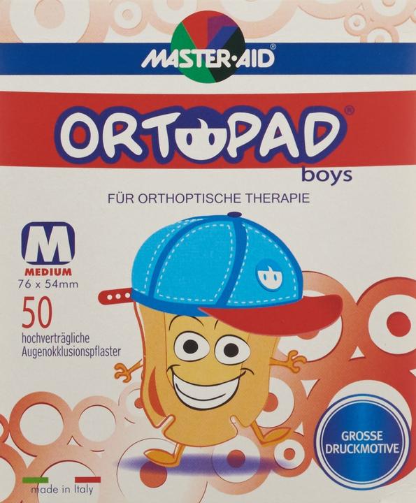 Actual product image Master Aid Eye Patch Medium Boys 50 Piece (50 x)