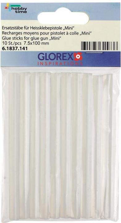 Produktbild Glorex Ersatzstäbe 7,5x100mm 10St für Heissklebepistole "Mini"