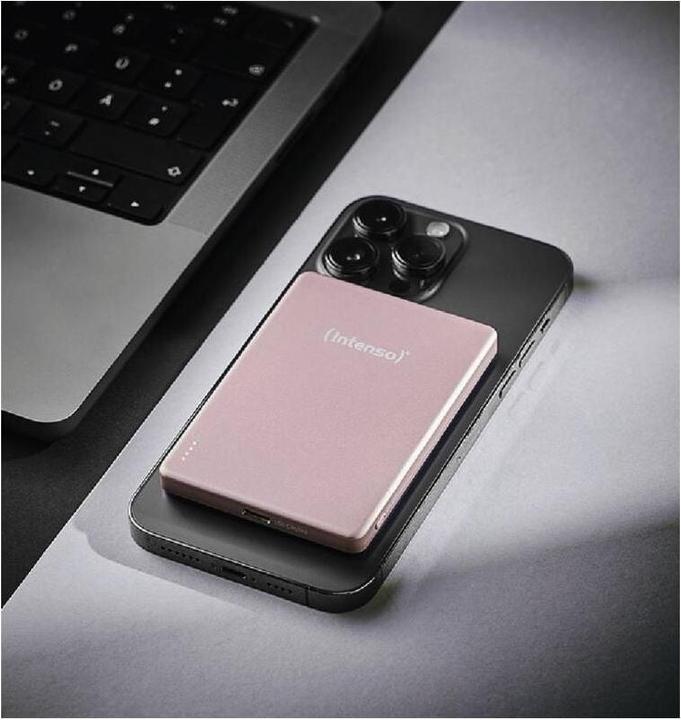 Image du produit Intenso Magn. Wireless Powerbank MW10000 10000 mAh Rosé (10000 mAh, 20 W, 38.50 Wh)