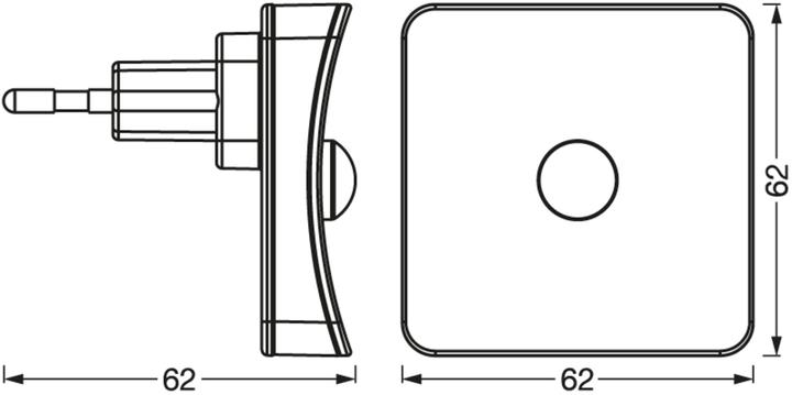Image du produit Osram Lunetta Square Capteur RGB RGB Blanc