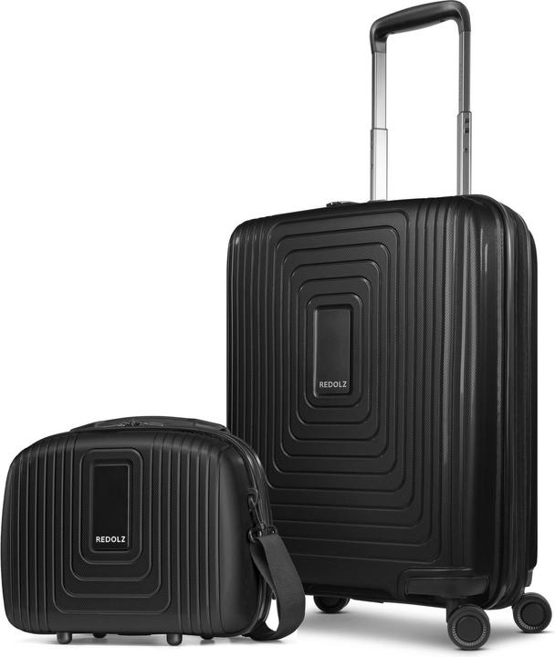 Redolz Essentials 14 Bundle Kabinentrolley mit Dehnfalte & Beautycase 2 tlg. (60 l, M (50 - 90l))
