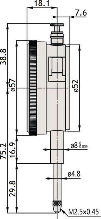 Actual product image Mitutoyo Dial gauge 2050AB-19 (2 cm)