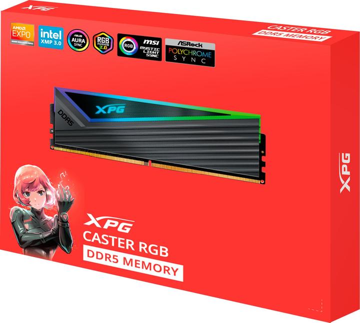 Image du produit Adata XPG Caster RGB (2 x 16GB, 6000 MHz, RAM DDR5, DIMM)