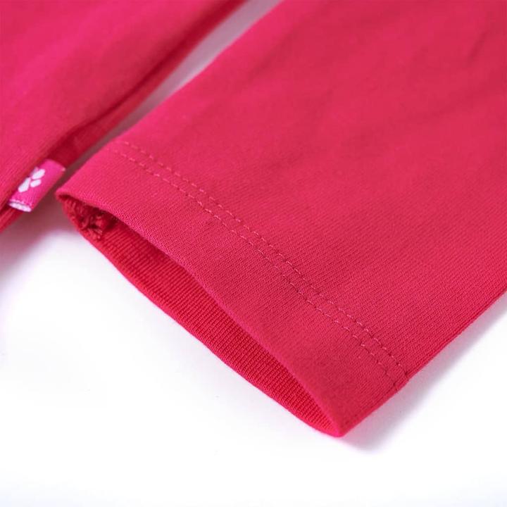 Immagine prodotto VidaXL Camicia a maniche lunghe per bambini rosa brillante 140,Materiale: 95 % cotone (140)