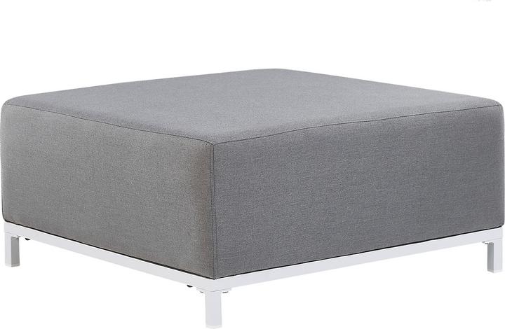 Beliani Otomana gray garden beast with white ROVIGO