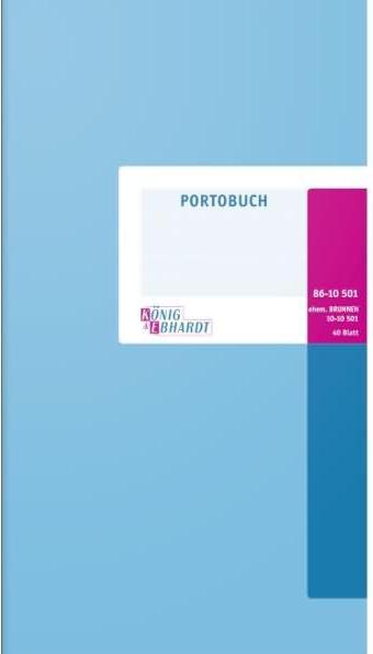 Actual product image König & Ebhardt K™NIG & EBHARDT Postage book, 165 x 297 mm, 40 sheets (40 x)