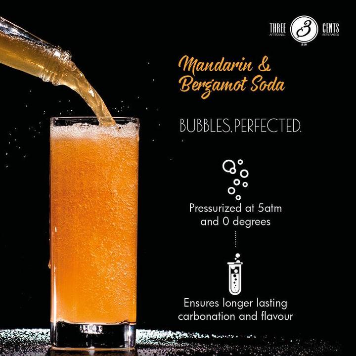 Produktbild Three Cents Mandarin & Bergamot Soda (6 x 20 cl)