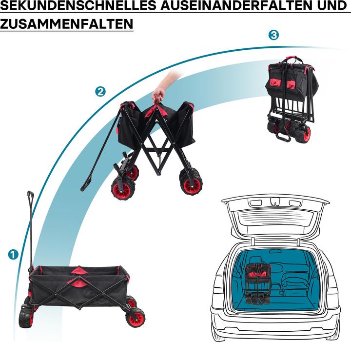 Image du produit Toboli Charrette à bras pliable