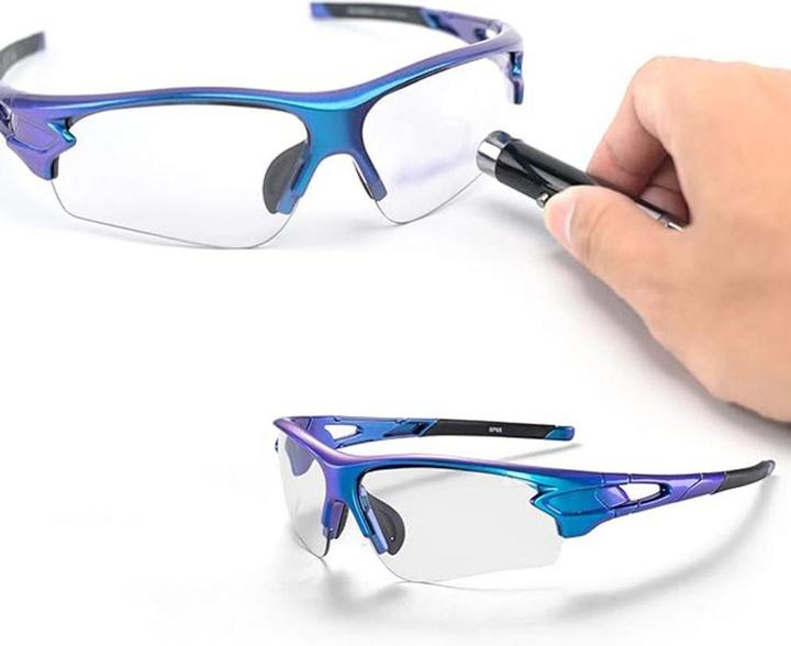 Produktbild Rockbros 10069 photochromic UV400 cycling glasses - blue (Blau)