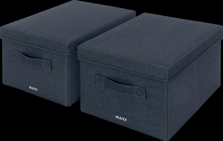 Image du produit Leitz Boîte de rangement en tissu 2pcs moyen veloursgr (6 x 30.5 x 43 cm, 22 l)