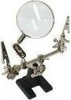 Actual product image Goobay Soldering aid / third hand with magnifying glass 2.5x magnification (Third hand)