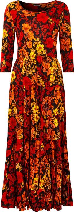 Joe Browns PETITE Autumnal Floral Crinkle Maxi Dress (34)