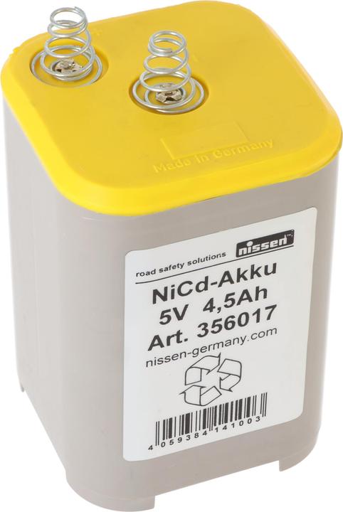 Produktbild Nissen Original Akku 4R25 NiCd 5 Volt 4,5Ah Nickel-Cadmium Akku Made in Germany (1 Stk., 4R25, 4500 mAh)