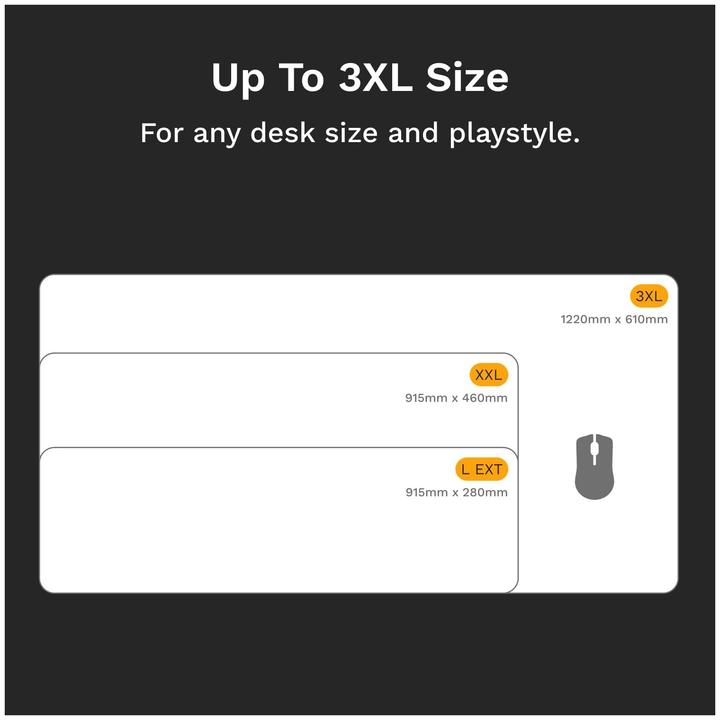 Immagine prodotto Glorious GMP 2 XXL Stitched Cloth Gaming Mousepad White GLO-MP2-CLTH-STC-XXL-WHT (XXL)