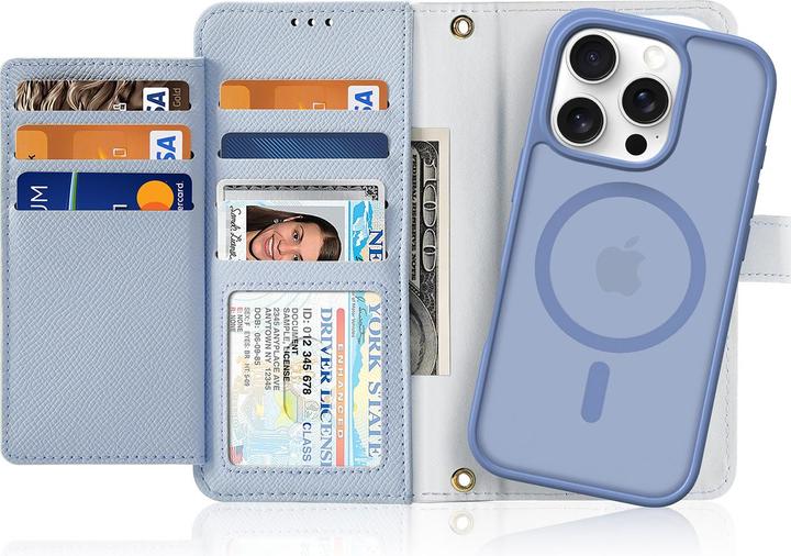 Actual product image Dux Ducis Lawa Series MagSafe Leatherette Bookcover Cover (Apple iPhone 16 Pro Max)