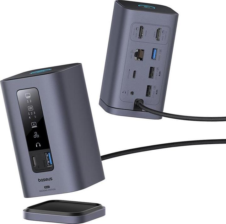 Actual product image Baseus Spacemate 10-in-1 docking station (MAC) (USB-C, 10 Ports)