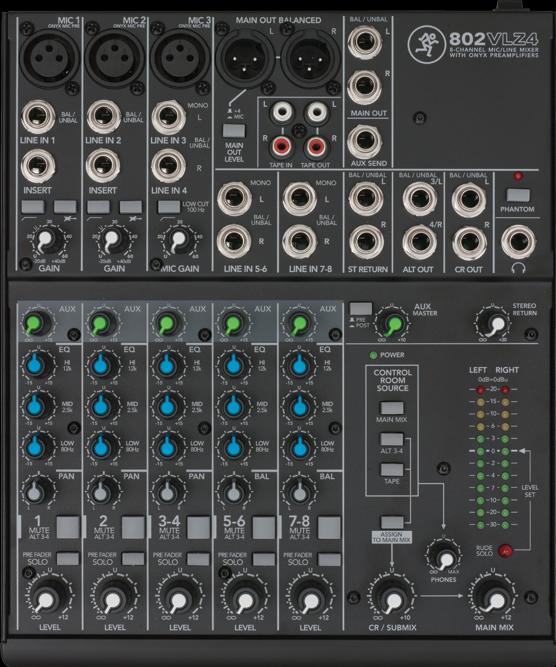 Mackie 802VLZ4 DJ Mixer (Studio- and Livemixer)