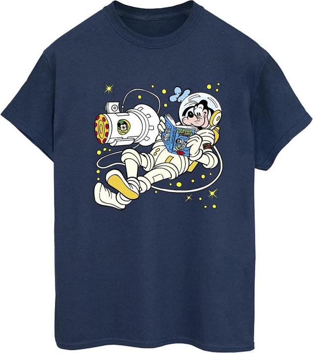 Disney Goofy Reading In Space TShirt (S)