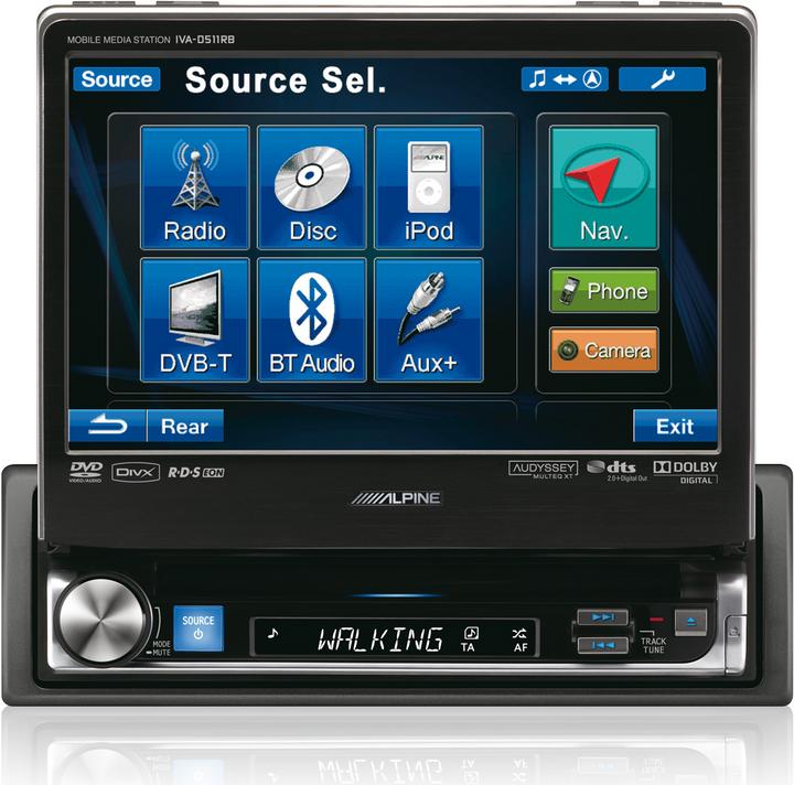 Actual product image Alpine IVA-D511RB (Red, Blue)
