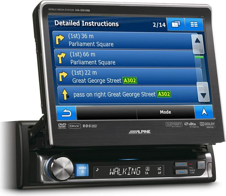 Actual product image Alpine IVA-D511RB (Red, Blue)