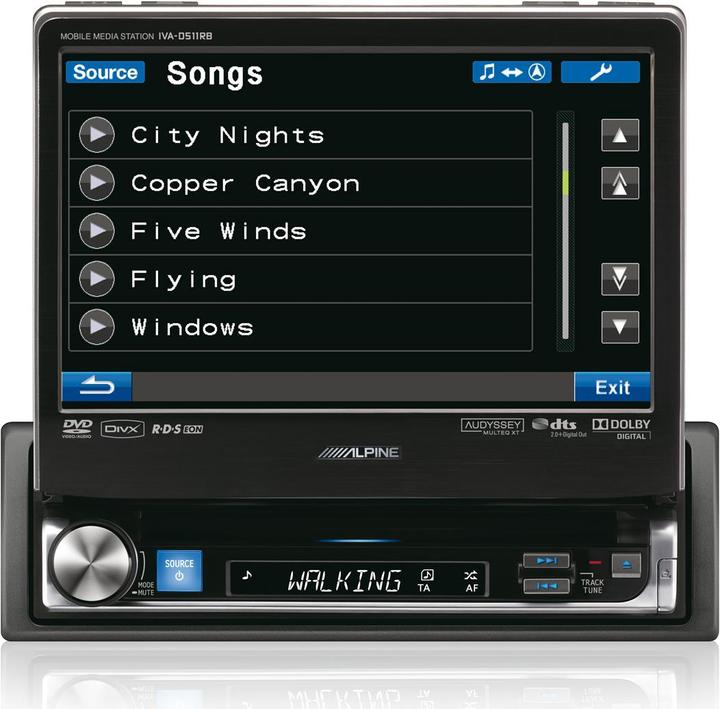 Actual product image Alpine IVA-D511RB (Red, Blue)