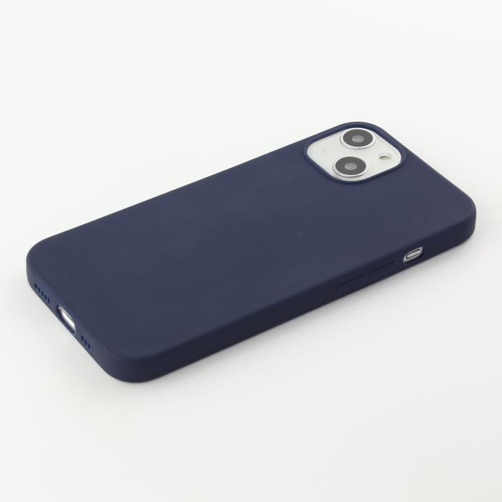 Produktbild PhoneLook Hülle Silikon Mat dunkelblau (Apple iPhone 13 mini)