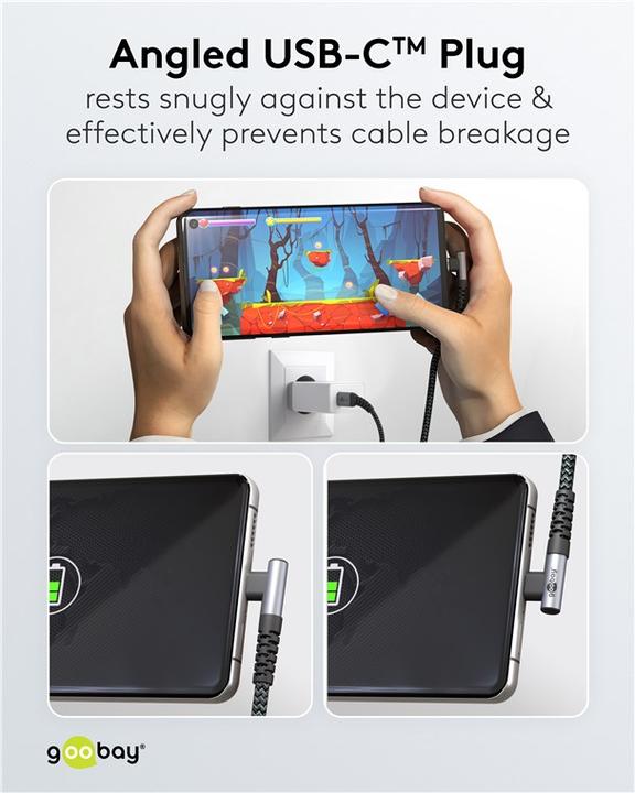 Produktbild Goobay USB C – USB C (0.50 m, USB 2.0)