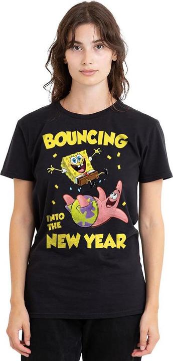 Produktbild Spongebob Squarepants Bouncing Into The New Year TShirt (XL)