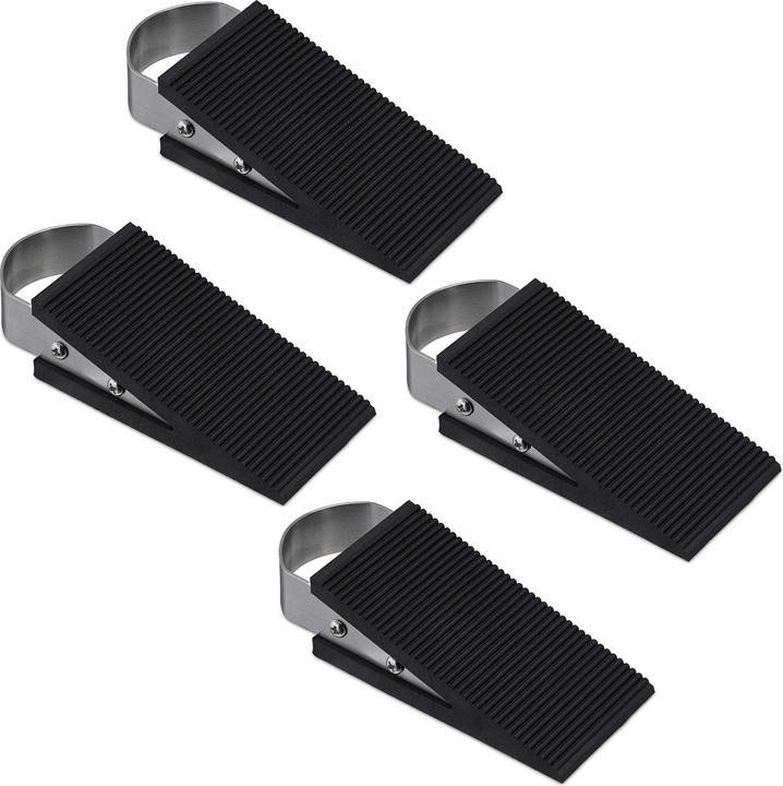 Relaxdays 4x door wedge (4 Piece, 5 x 12.5 x 3 cm)