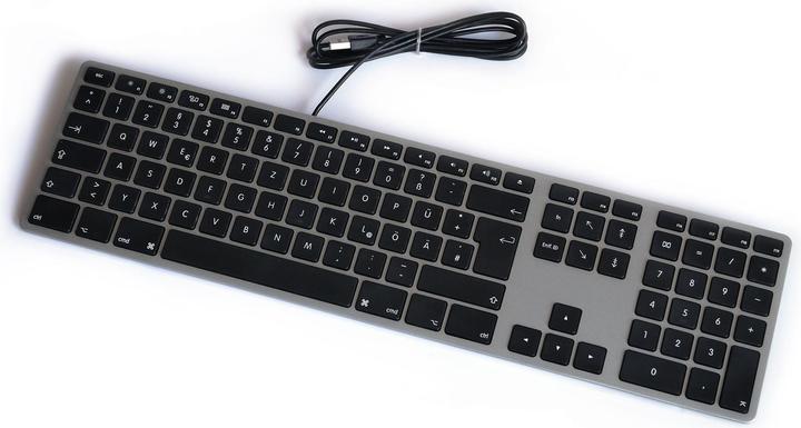 Produktbild Matias Erweiterte USB-Tastatur für Mac OS mit RGB Backlit (CH, Kabelgebunden)