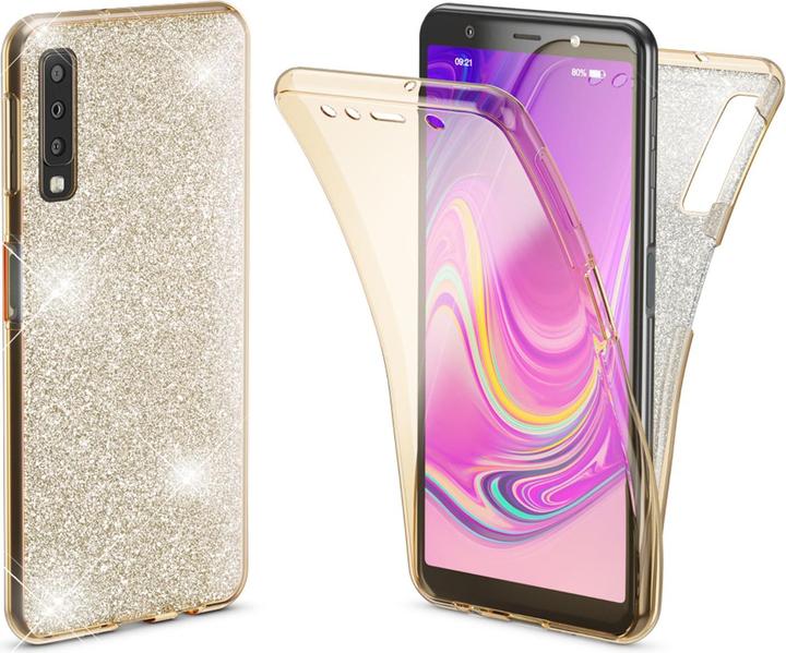 Nalia 360 Grad Glitzer Hülle (Samsung Galaxy A7 (2018))