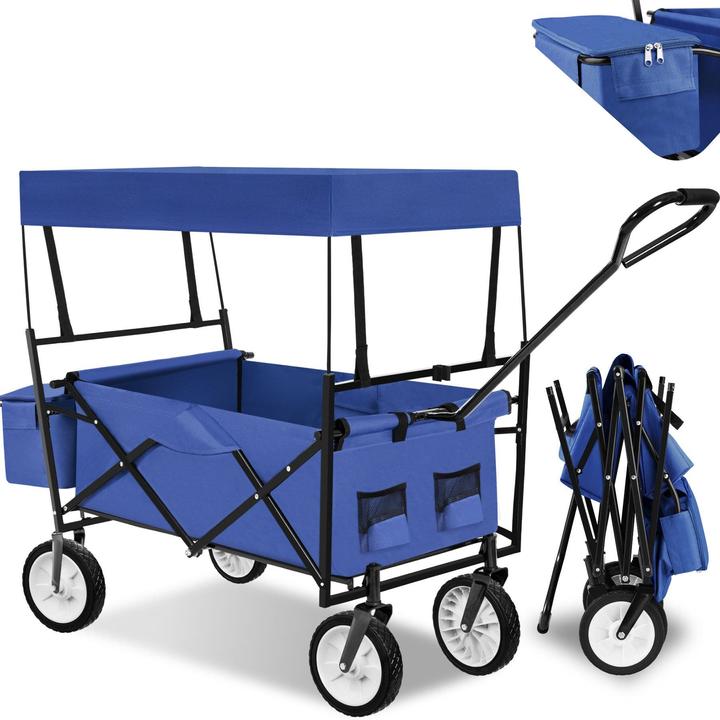 tectake Chariot pliable avec toit et sac de transport
