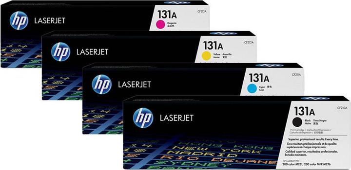 Produktbild HP Original 131A / CF210A SET Set mit allen vier Farben (M, BK, C, Y)