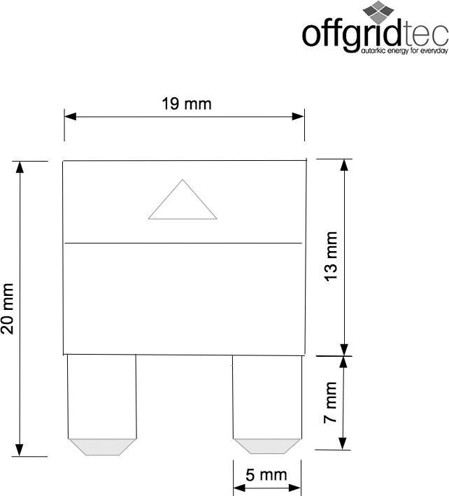 Image du produit Offgridtec Fusible plat 15A pour automobile 6-32V
