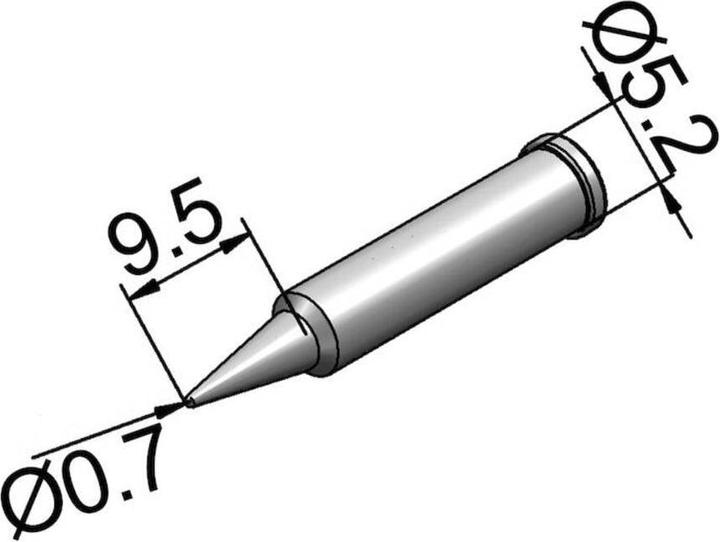 Immagine prodotto Kurtz Ersa Punta saldatore Ersadur, no piombo 0,7mm (Punta di saldatura)