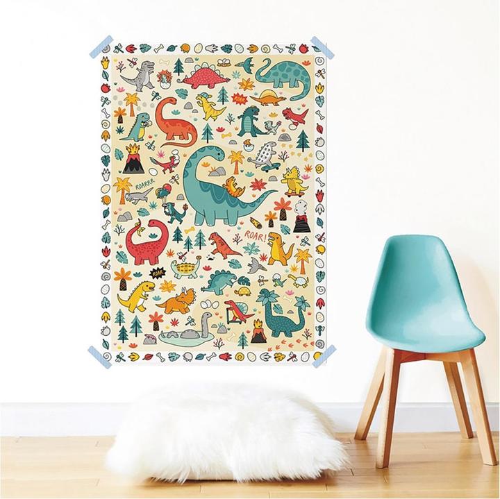 Image du produit Poppik Sticker Poster Créatif Dinosaure