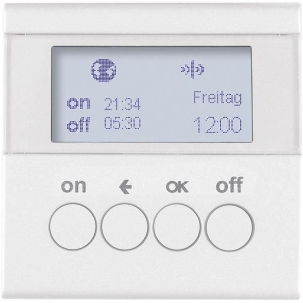 Image du produit Berker GmbH & Co. KG Horloge programmable KNX radio blanc polaire brillant 85745289 (85745289)