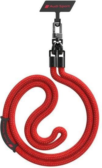 Actual product image Audi uniwersalna smycz do telefonu 120cm 10mm crossbody czerwony/red AUS-CBL10-RSQ/D1-RD