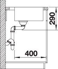 Produktbild Blanco Andano 500-IF/A (Aufsatzspülbecken, 50 cm, 54 cm)