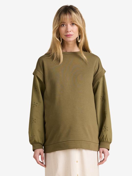 Immagine prodotto Envie de Fraise Umstands-Sweatshirt mit Materialmix (42)