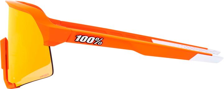 Actual product image 100% S3 Glasses Soft Tact Neon Orange (Soft Tact Neon Orange, Hiper Red)