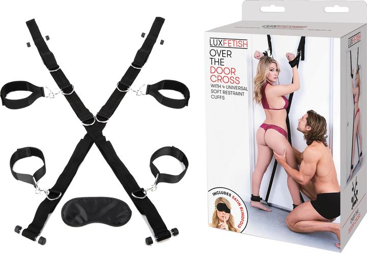 Image du produit Lux Fetish Over The Door Cross (Universal Cuffs)